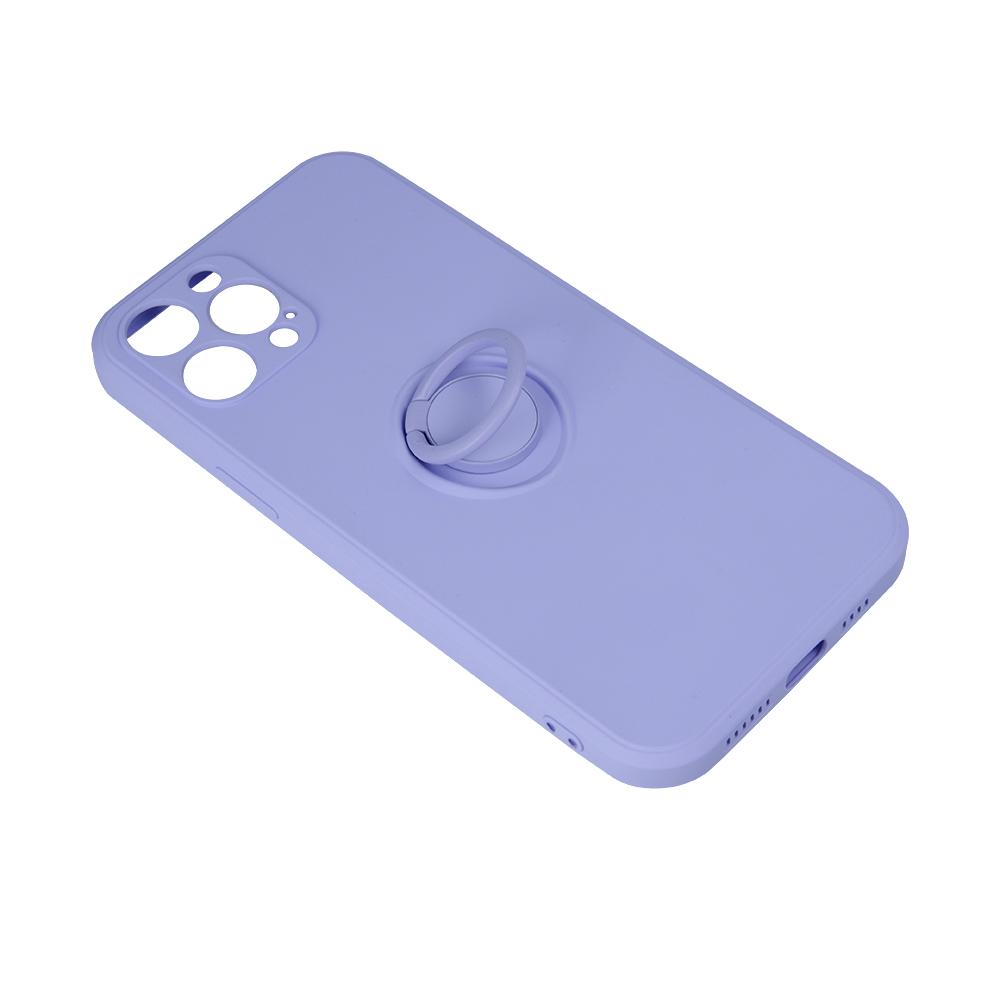 iLike TelForceone Finger Grip dėklas skirtas Samsung Galaxy A14 4G / A14 5G, violetinis