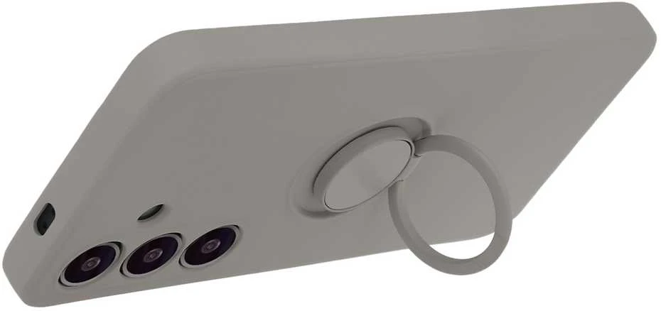 Tecto Shield Dėklas su žiedu Samsung Galaxy S24, šviesiai pilkas
