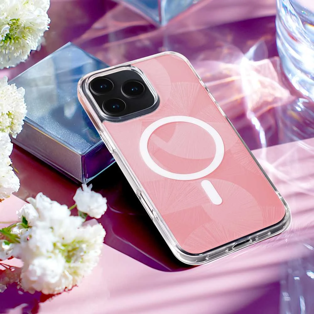 TFO Telforceone „Flash Mag“ dėklas, skirtas „iPhone 15 Pro 6,1“ colio, rožinis