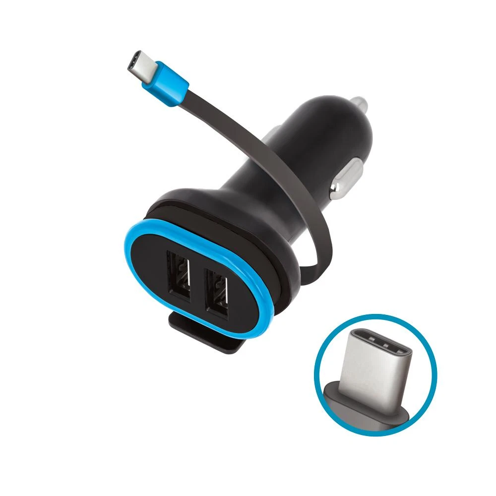 Forever Auto USB įkroviklis CC-02 3A type-C