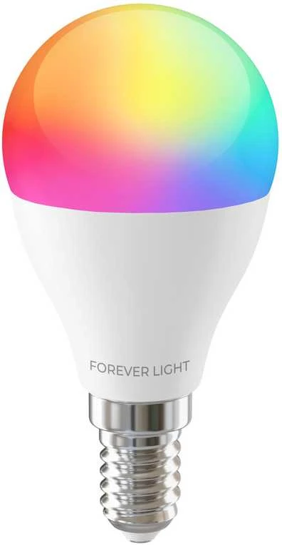 „Telforceone Forever Light“ LED lemputė RGB E14 G45 5W 500lm 4000K F klasė