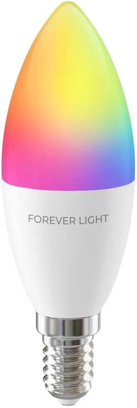 Telforceone Forever Light LED Bulb RGB E14 C37 5W 500lm 4000K class F
