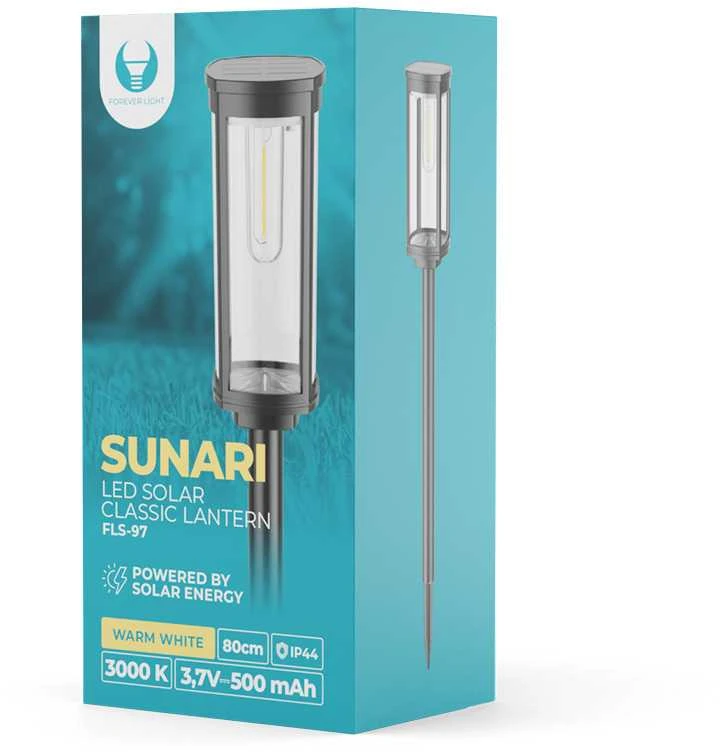 SUNARI saulės lempa LED FLS-97 CLASSIC Post 3000K 1000mAh Ni-MH Forever Light