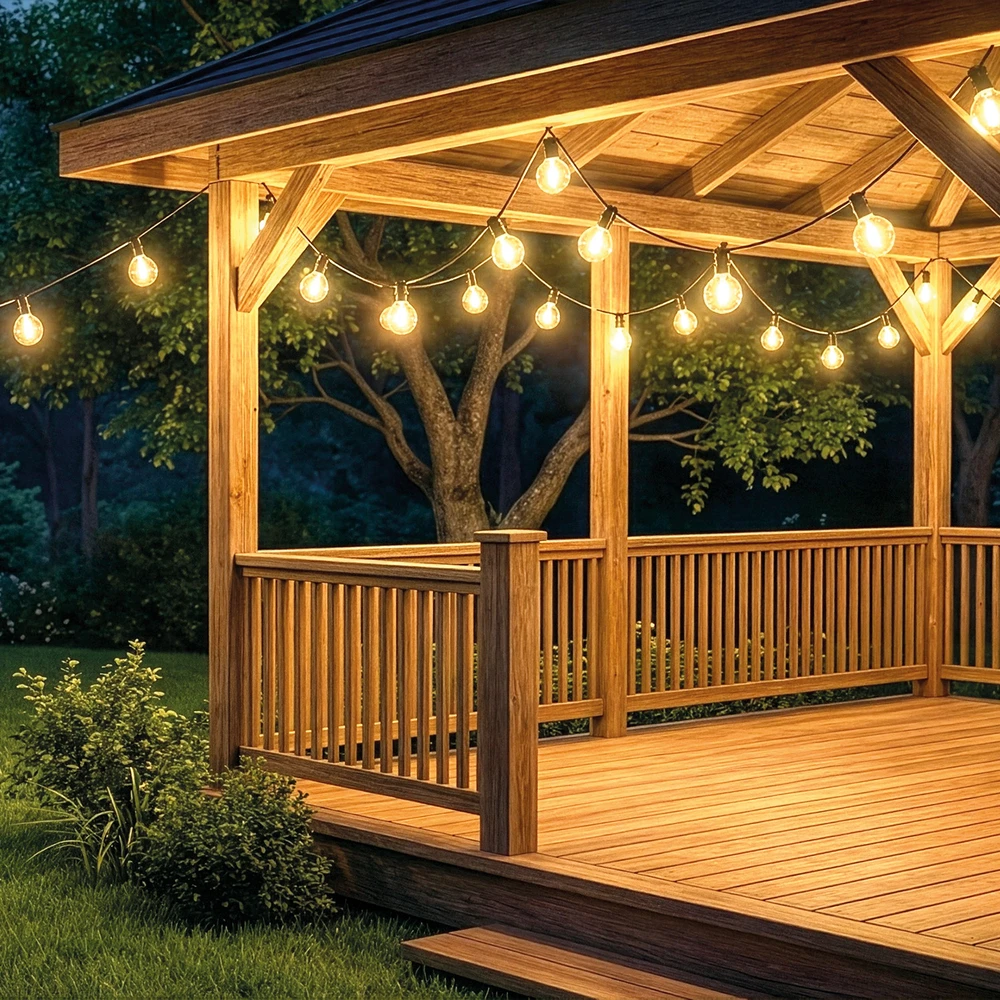 „Telforceone Forever Light“ saulės energija varomos LED girliandos SUNARI FLS-180 8,5 m 10+1 skaidrios lemputės 1800 mAh + nuotolinio valdymo pultas
