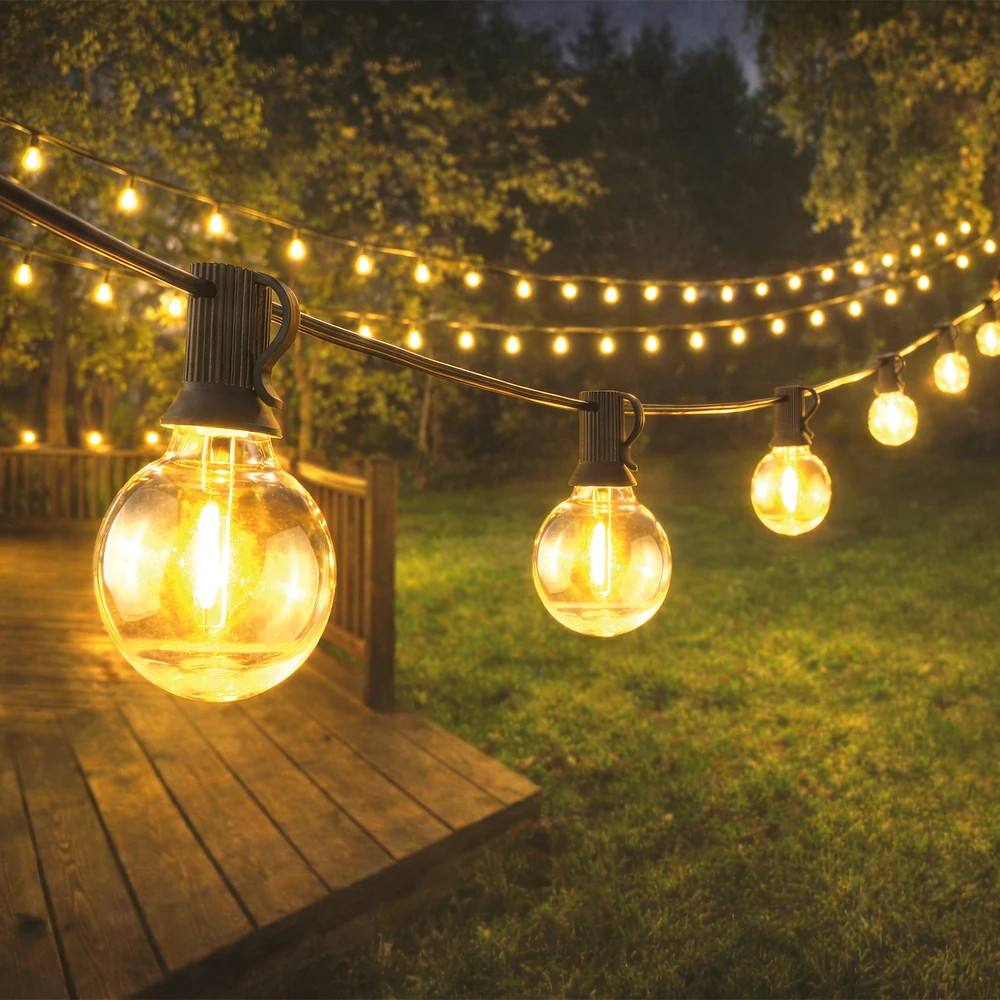 „Telforceone Forever Light“ saulės energija varomos LED girliandos SUNARI FLS-180 8,5 m 10+1 skaidrios lemputės 1800 mAh + nuotolinio valdymo pultas