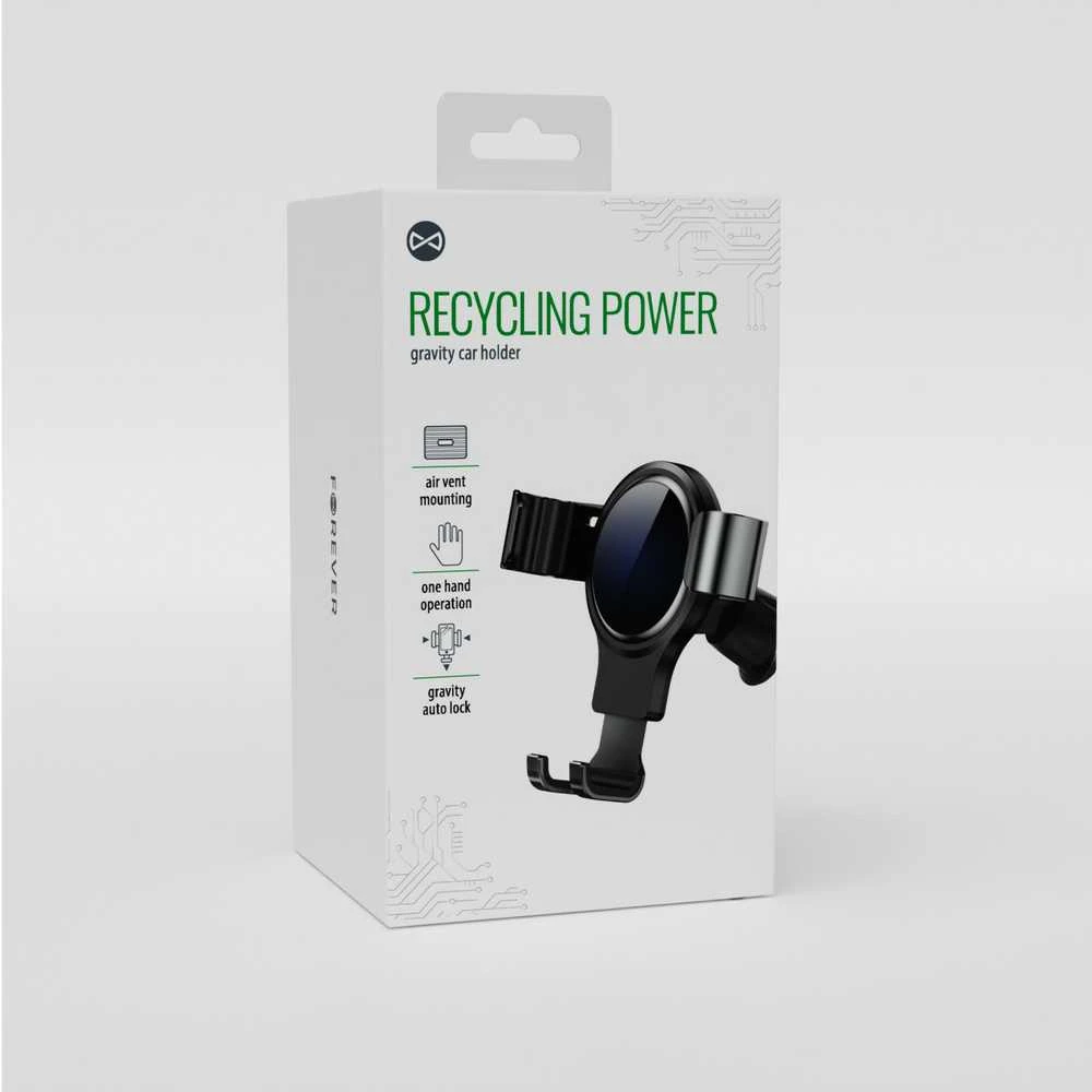 Forever Recycling „Forever“ gravitacinis automobilinis telefono laikiklis į ventiliacijos groteles RUS35-G-K
