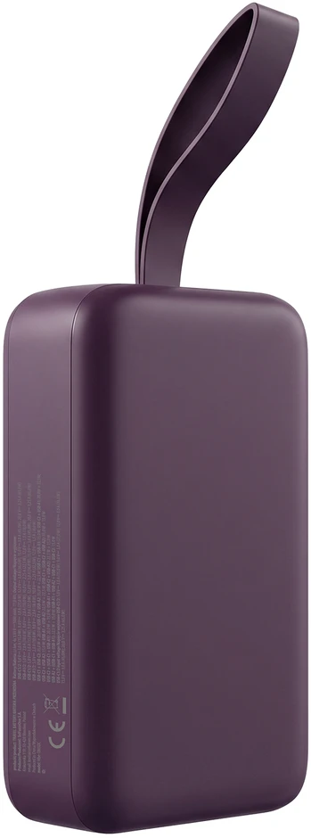 Forever išorinė baterija Vibe-TB65 PD QC 65W 20000 mAh tamsiai vyšninė