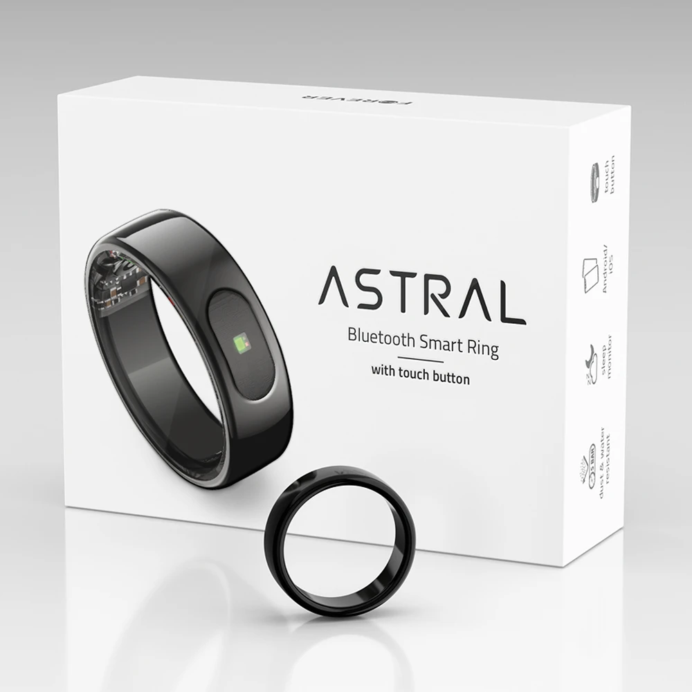 Išmanusis laikrodis Telforceone Forever Smartring Astral SR-100 juodas size 7