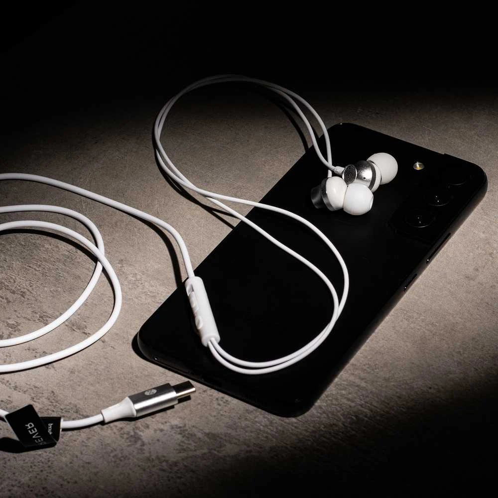 Telforceone Forever su laidu ausinės EP-02 USB-C baltas