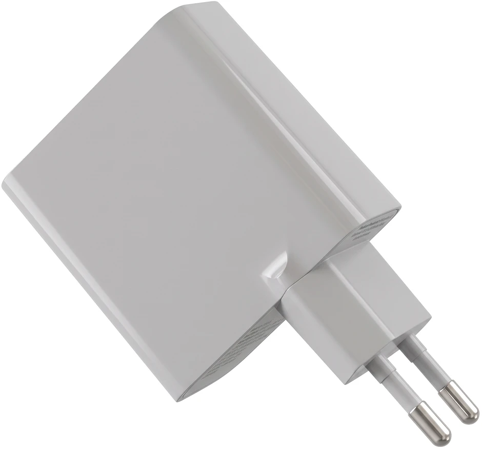 Forever Vibe-TC45AC GaN PD QC įkroviklis 1x USB-C 1x USB 45W sidabrinis