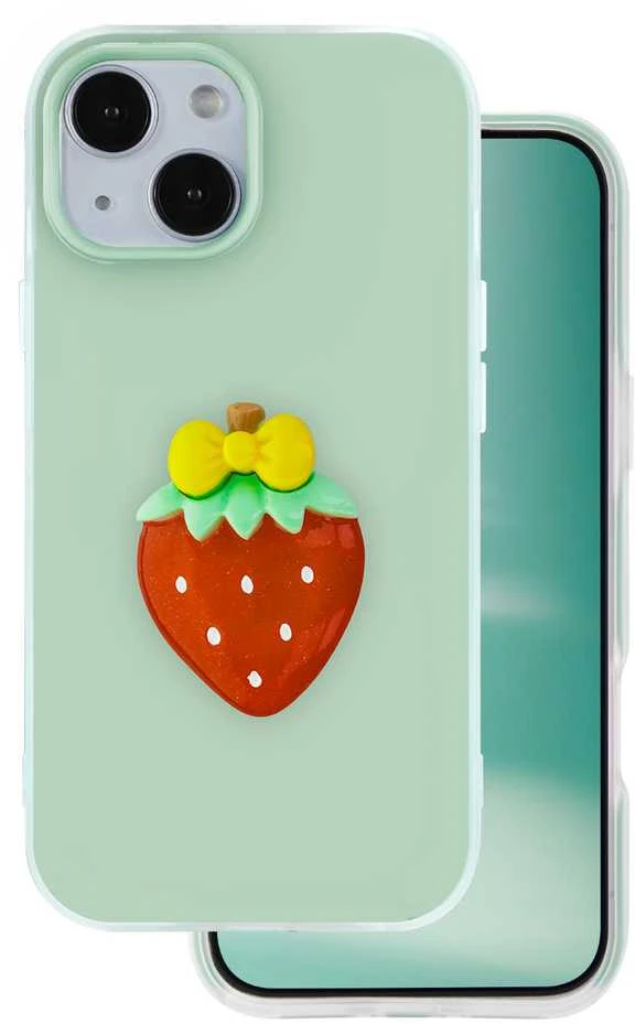 TFO Telforceone Vaisių formos 2in1 dėklas, skirtas iPhone 13 6,1 colio, žalias
