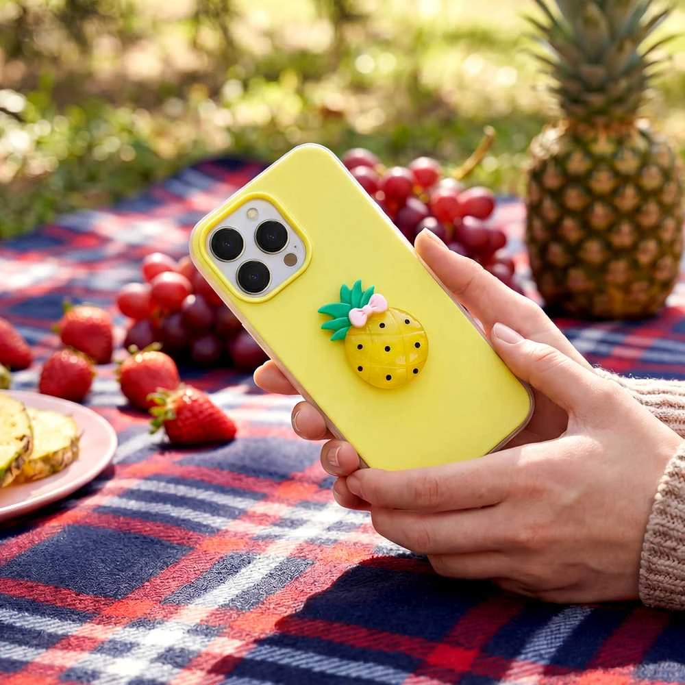 TFO Telforceone „iPhone 15 Pro 6,1“ dėklas su vaisių įvaizdžiu, geltonas