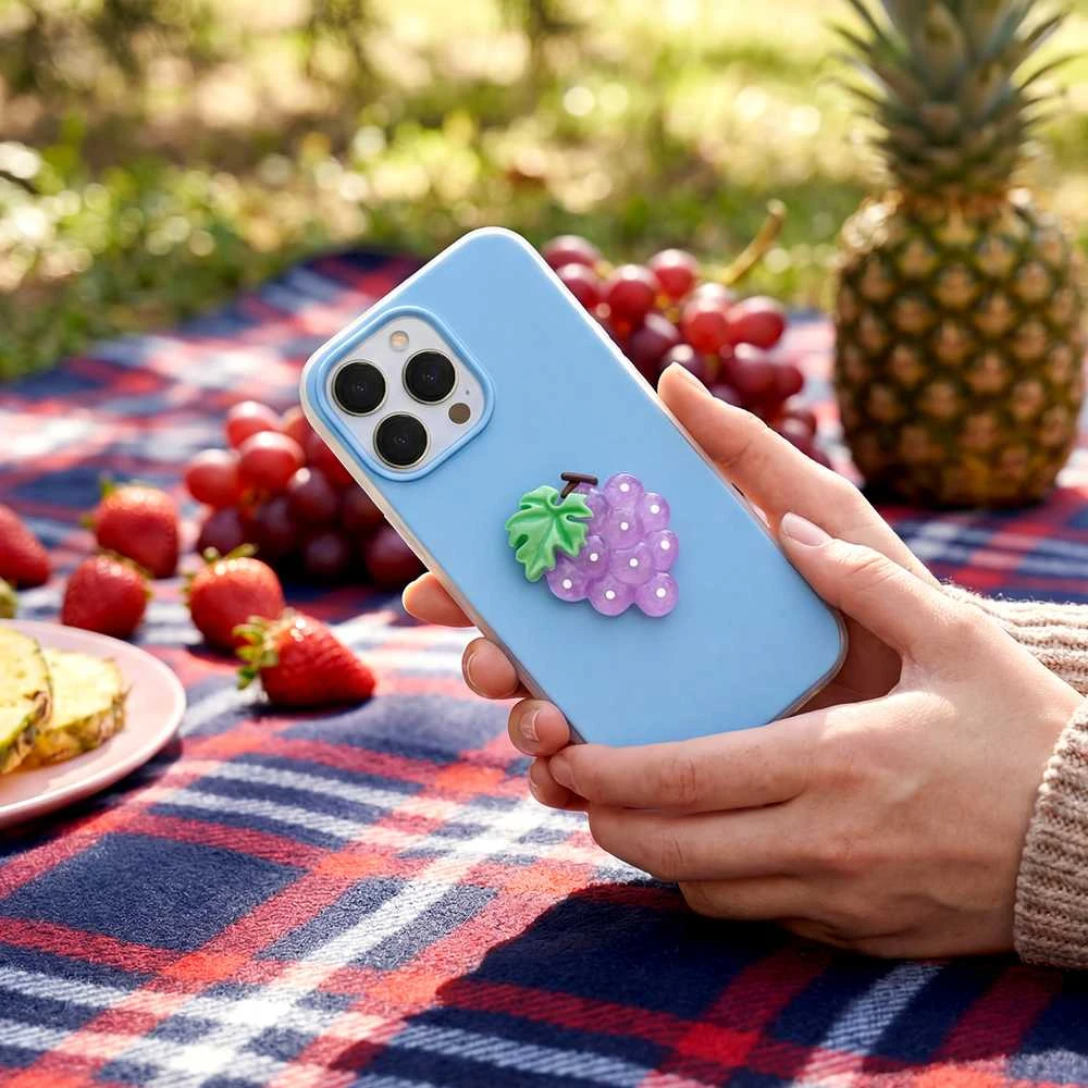 TFO Telforceone „iPhone 16 Pro Max 6,9“ dėklas su vaisių motyvais, mėlynas