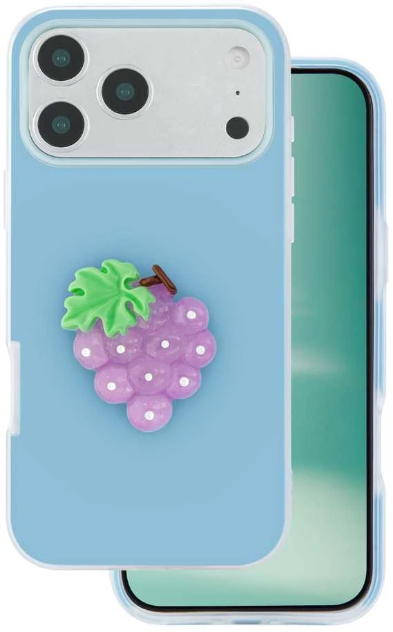 TFO Telforceone „iPhone 17 Pro Max 6,9“ dėklas su vaisių įspūdžiais, mėlynas