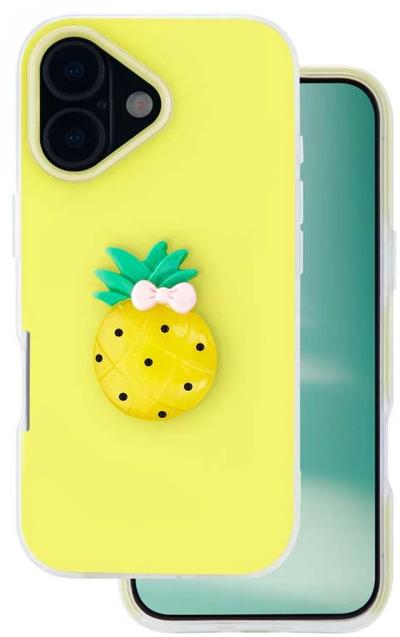 TFO Telforceone Vaisinis 2in1 dėklas, skirtas iPhone 17 6,3 colio, geltonas