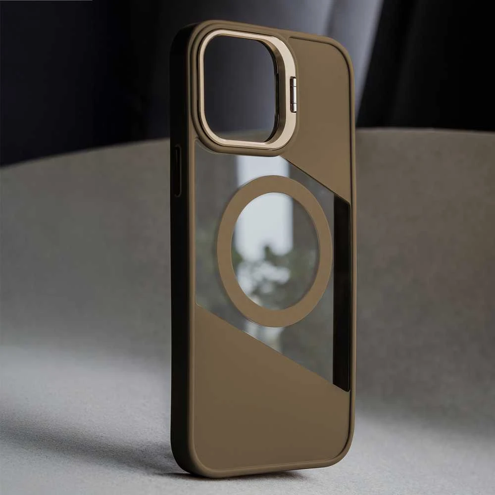 TFO Telforceone „Fusion Mag“ dėklas, skirtas „iPhone 17 Pro Max 6,9“ rudas
