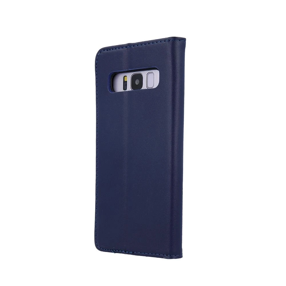 TelForceone Natūralios odos Smart Pro dėklas, skirtas Samsung Galaxy A54 5G tamsiai mėlynas