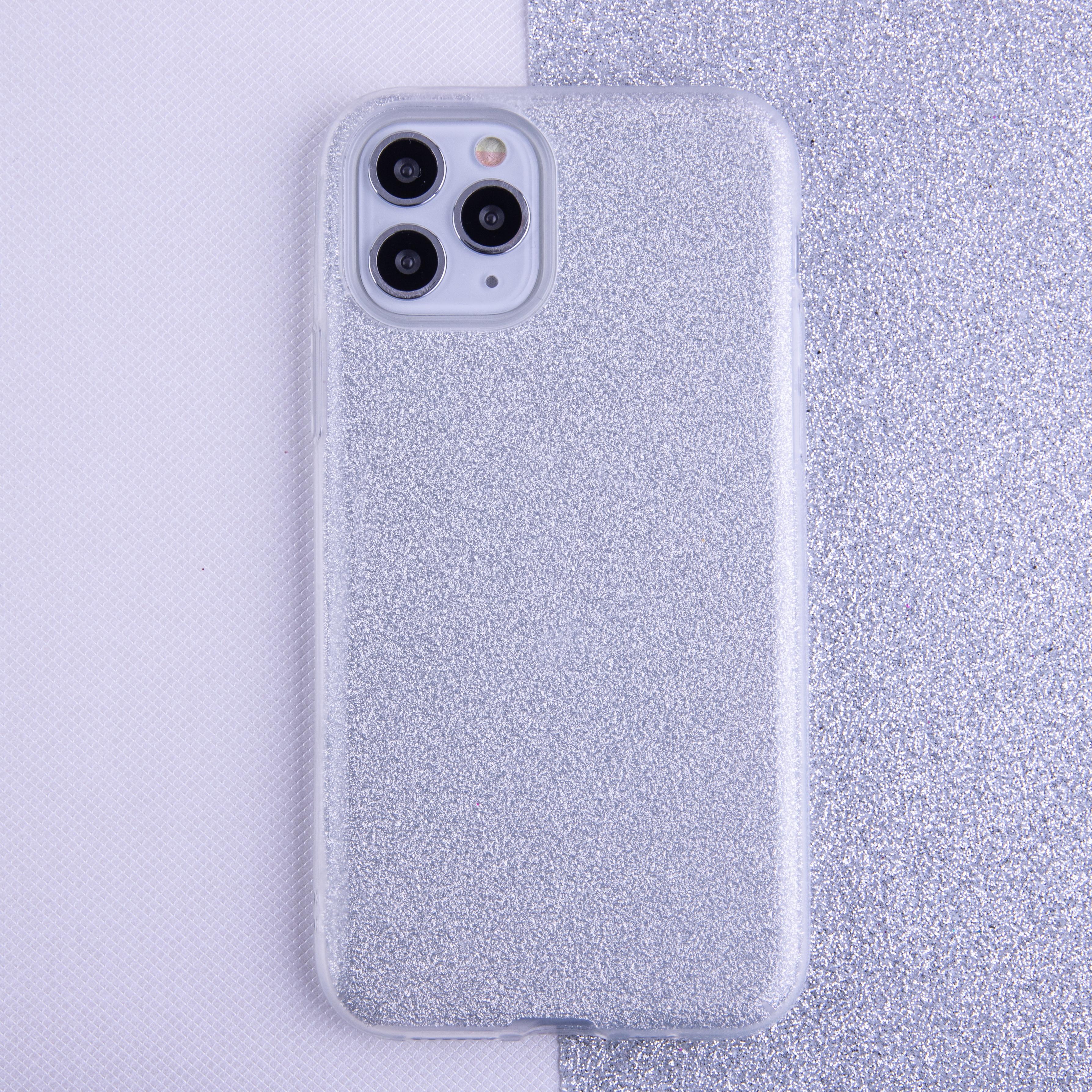 iLike Glitter 3in1 dėklas iPhone X / XS sidabrinis