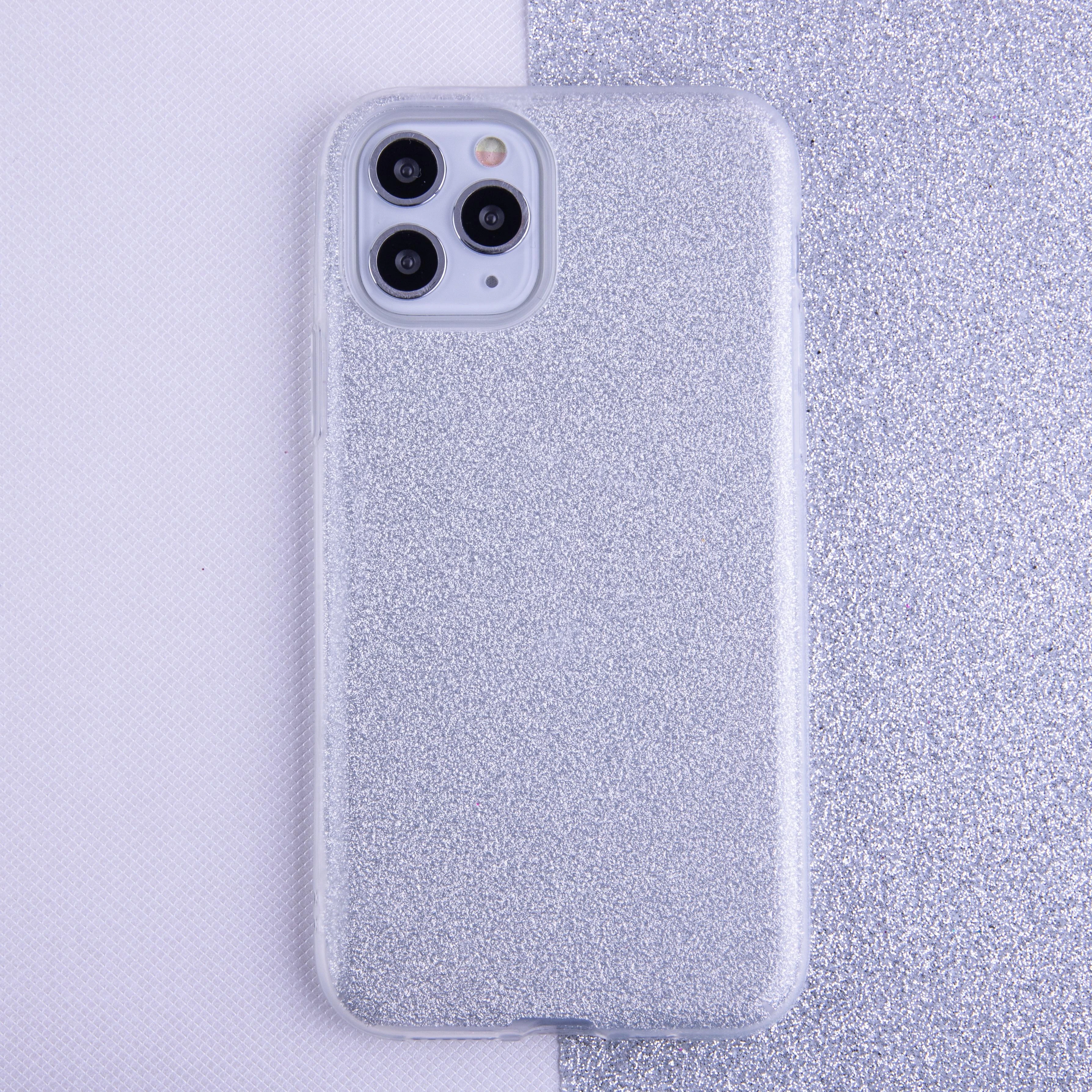 TFO TelForceone Glitter 3in1 dėklas skirtas Samsung Galaxy S20 FE / S20 Lite / S20 FE 5G, sidabrinis
