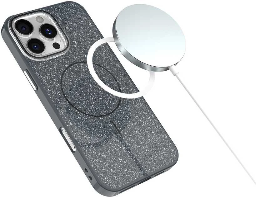 TFO Blizgus plonas Mag dėklas, skirtas iPhone 11, juodas