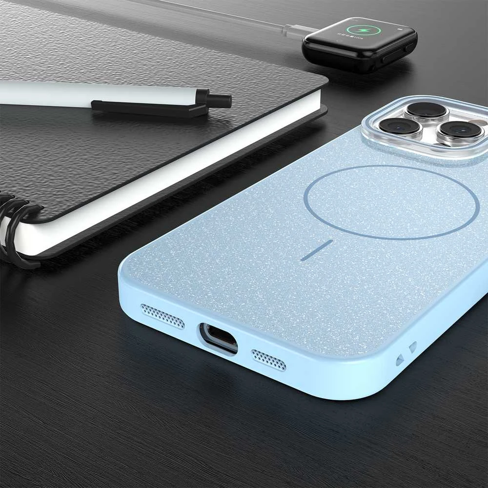 TFO Telforceone Plonas blizgučių dėklas „iPhone 12 / 12 Pro 6,1“ mėlynas