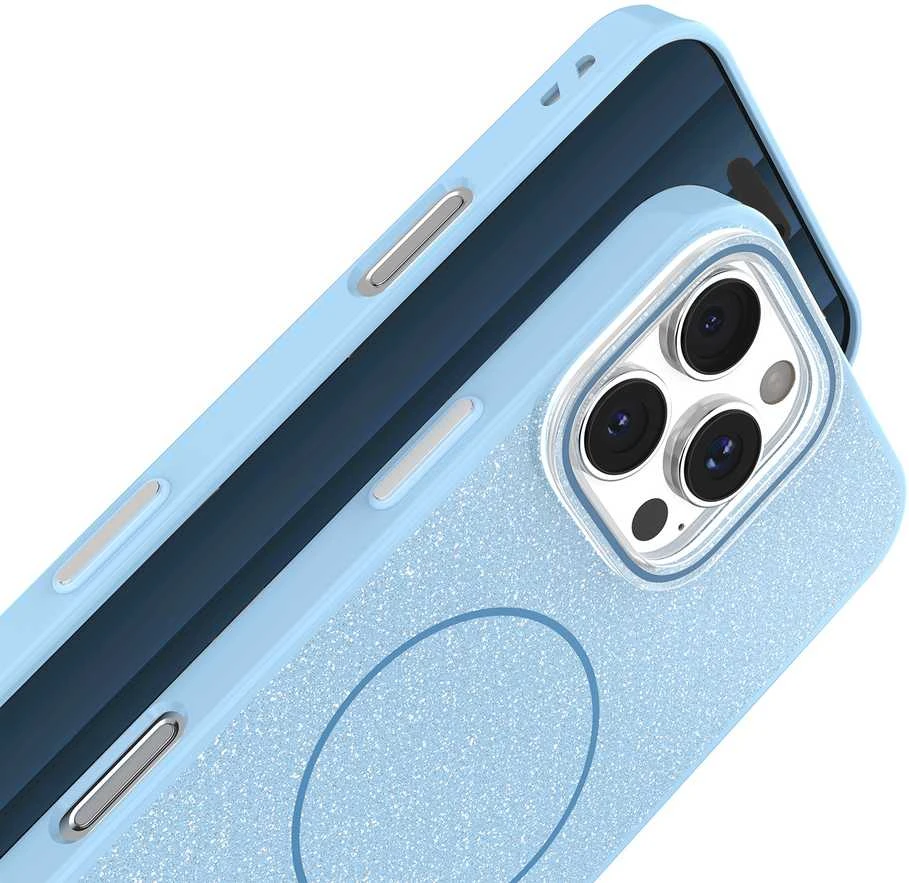 TFO Telforceone Plonas blizgučių dėklas „iPhone 12 / 12 Pro 6,1“ mėlynas