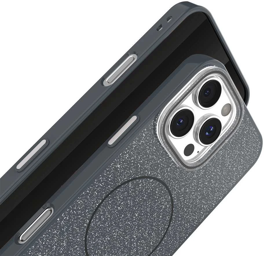 TFO Blizgus plonas Mag dėklas, skirtas iPhone 16e / 17e, juodas