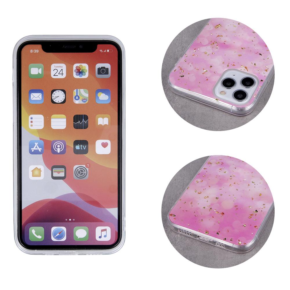 iLike Rožinė Auksinis Glam dėklas iPhone 14 6,1" rožinis