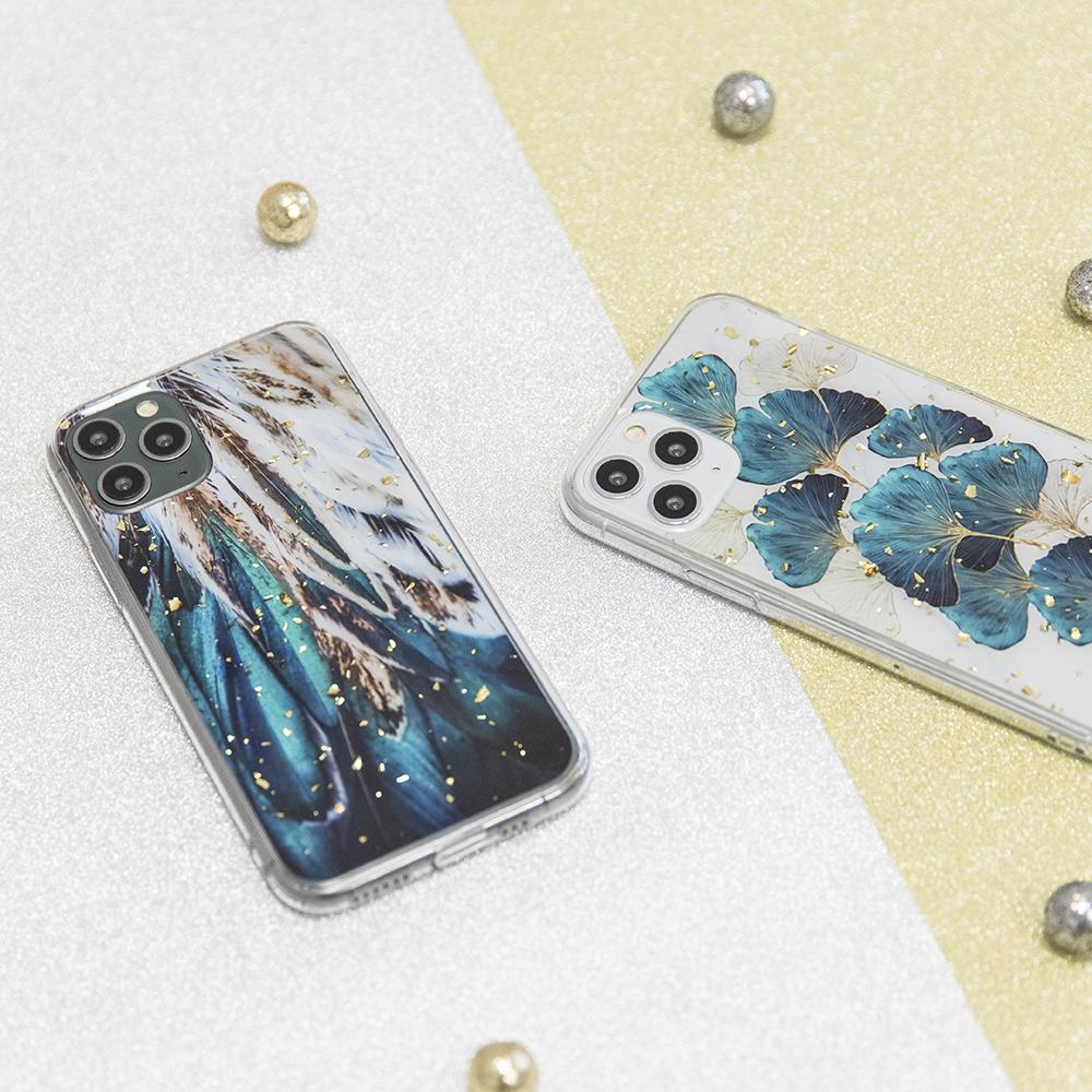 iLike Auksinis Glam dėklas skirtas iPhone 14 6,1" plunksnoms