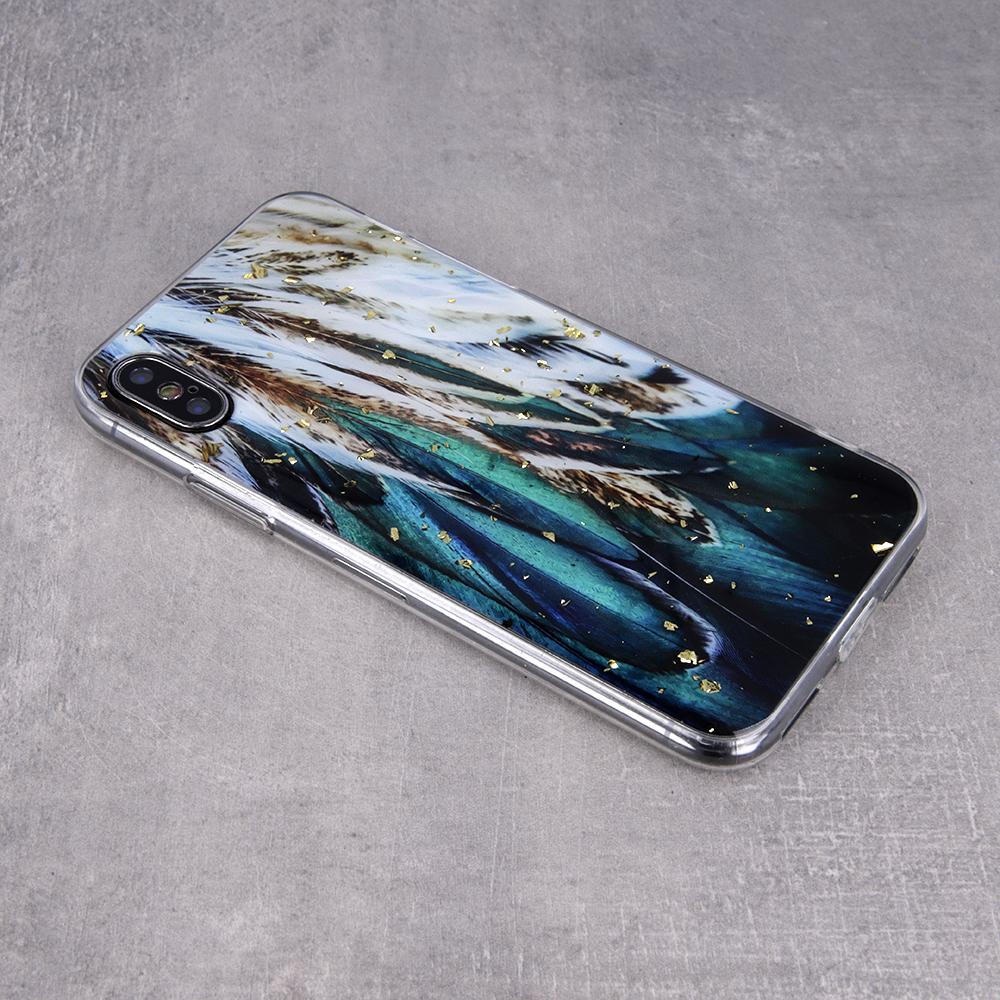 iLike Auksinis Glam dėklas skirtas iPhone 14 6,1" plunksnoms