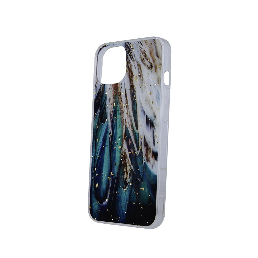 iLike Auksinis Glam dėklas skirtas iPhone 14 6,1" plunksnoms