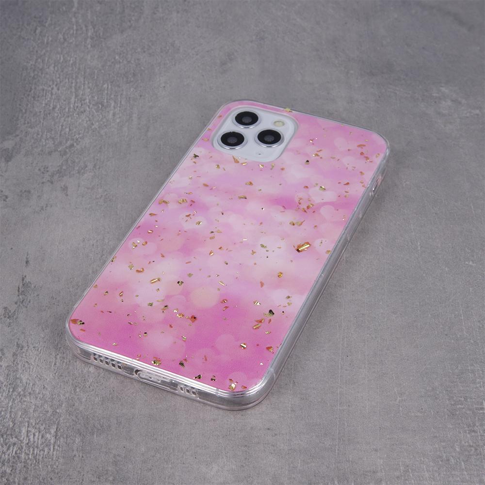 iLike Rožinė Auksinis Glam dėklas iPhone 14 6,1" rožinis