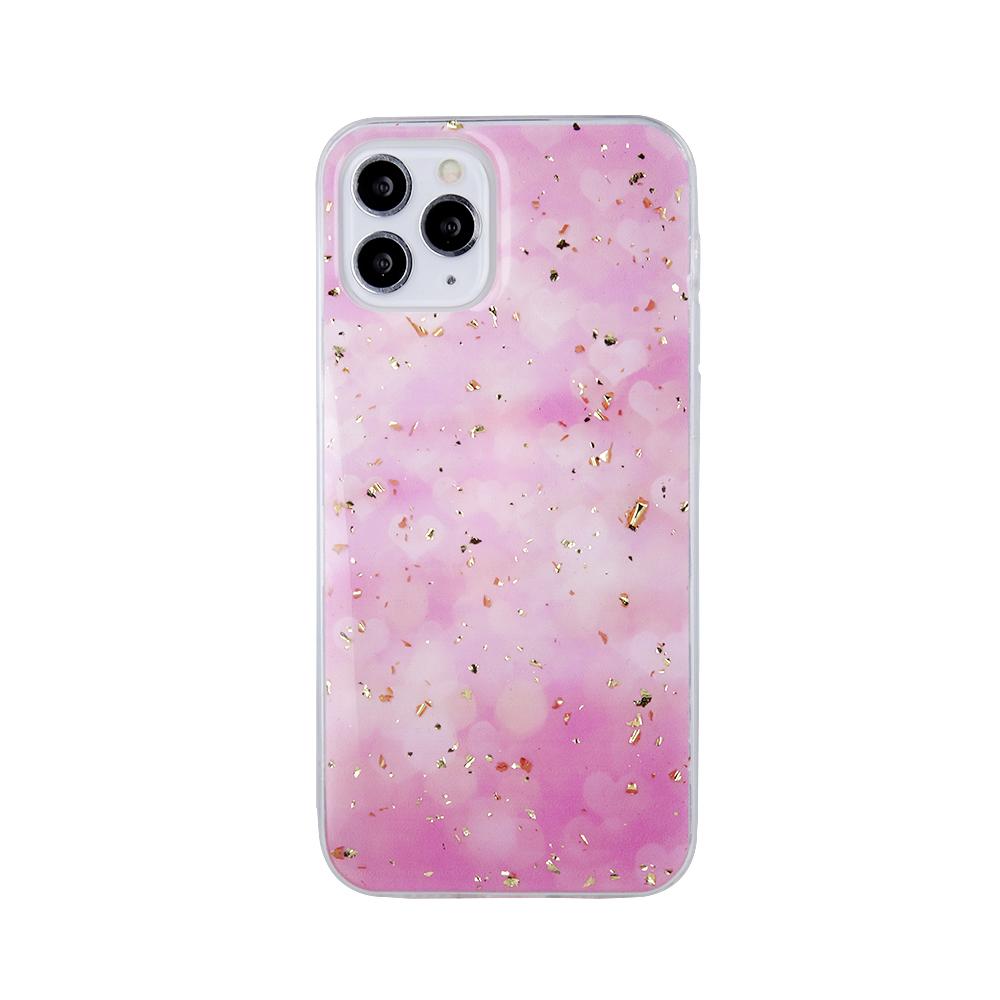 iLike Rožinė Auksinis Glam dėklas iPhone 14 6,1" rožinis