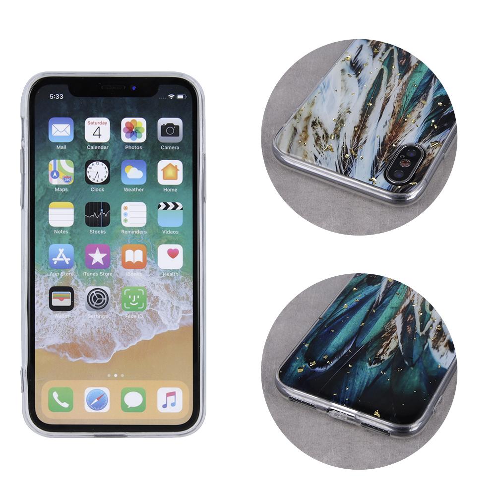 iLike Auksinis Glam dėklas skirtas iPhone 14 6,1" plunksnoms