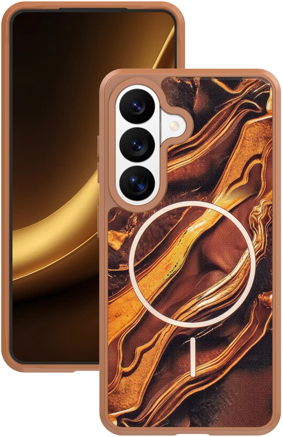 Dėklas Telforceone Golden Autumn case for Samsung Galaxy S25 ruda