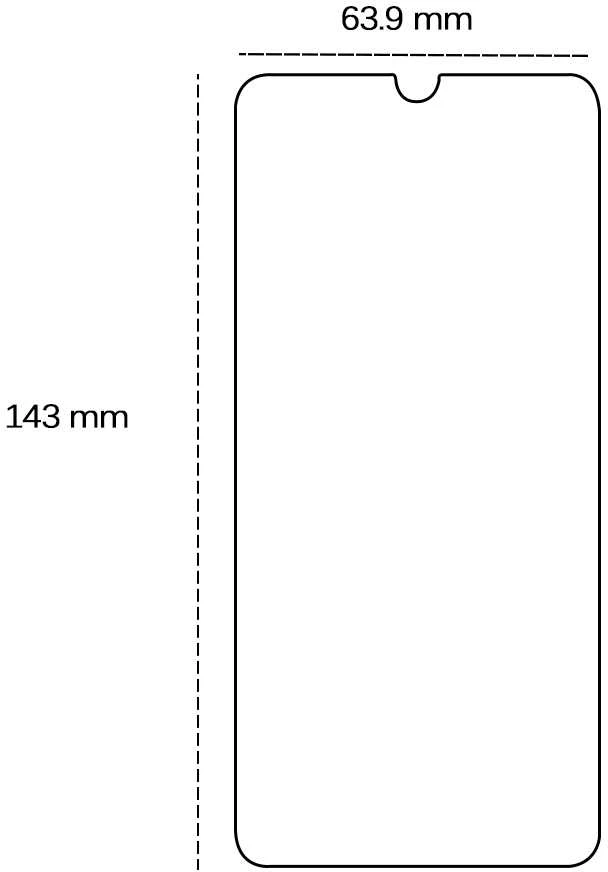 Oem Telforceone Grūdintas stiklas 2,5D, skirtas Huawei P30