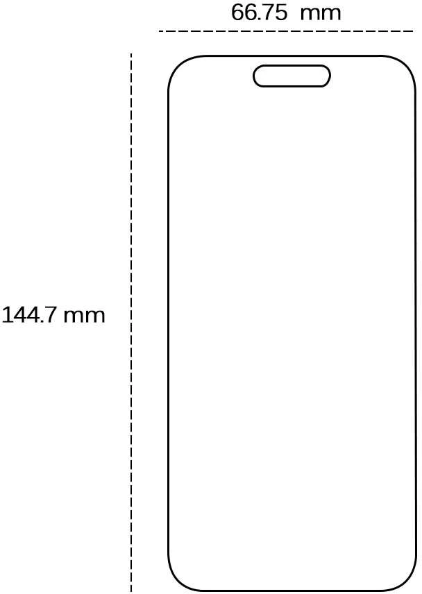 TFO Grūdintas 2,5D stiklas, skirtas "iPhone 16 Pro 6,3