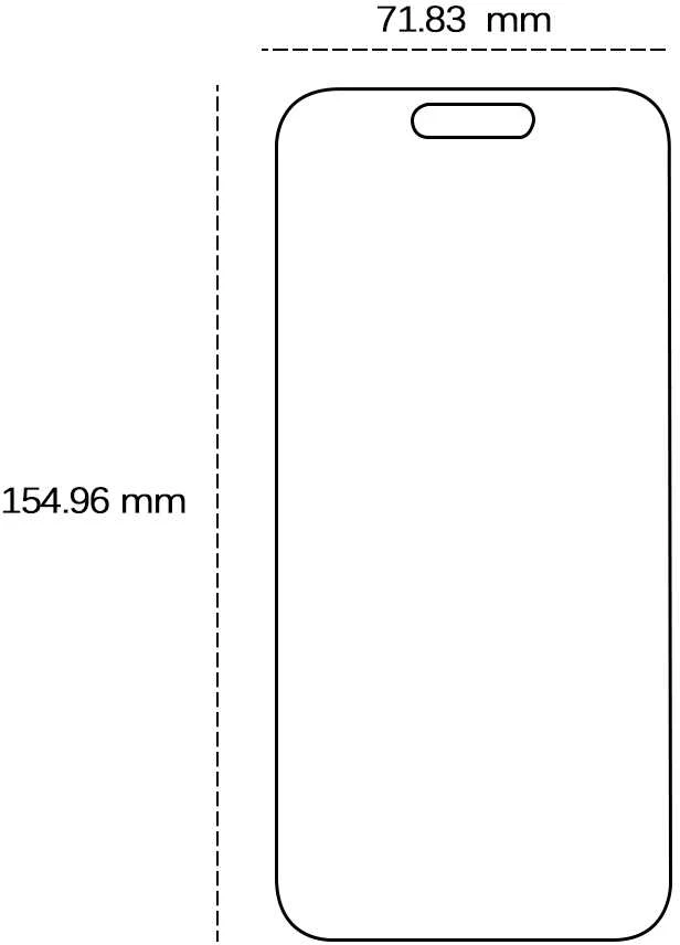 TelForceone Grūdintas 2,5D stiklas, skirtas "iPhone 16 Plus" 6,7