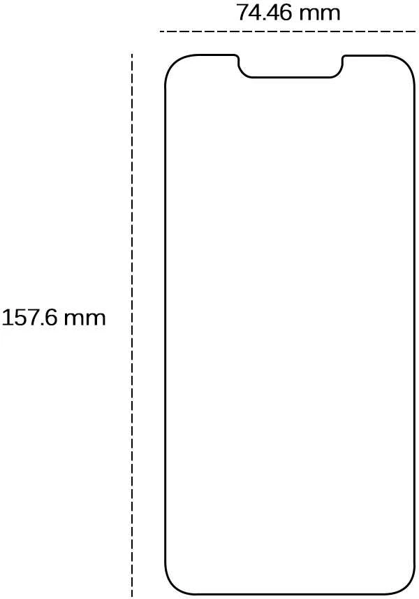 TelForceone Grūdintas 2,5D stiklas, skirtas "iPhone 14 Pro Max