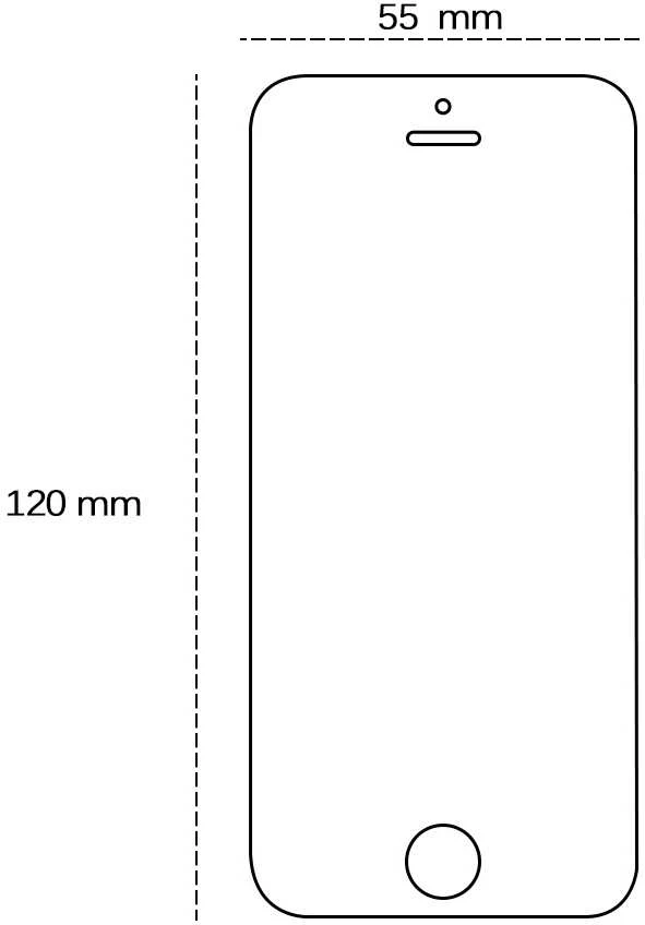TelForceone Grūdintas stiklas 2,5D skirtas iPhone 5 / 5S / 5C / SE