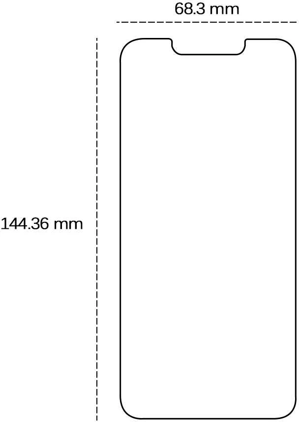 TelForceone Apsauginis telefono stiklas 2,5D iPhone 14 Pro 6,1