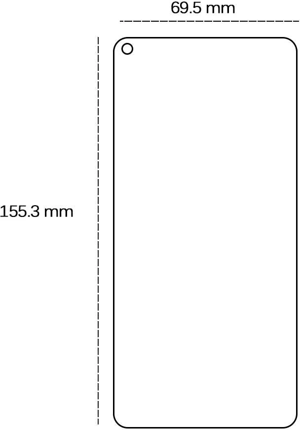 TFO TelForceone Grūdintas 2,5D stiklas, skirtas Oppo A54 5G / A74 5G / A93 5G