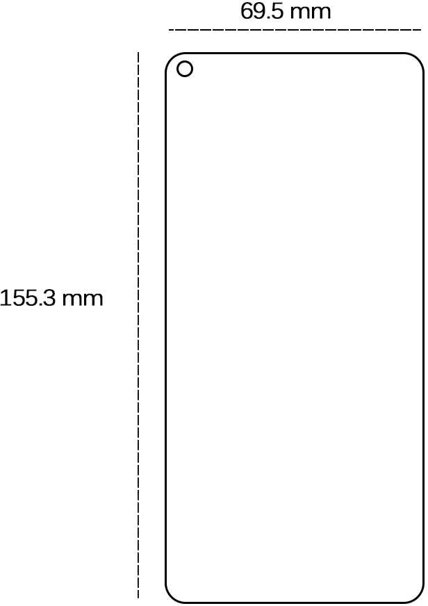 TFO TelForceone Grūdintas 2,5D stiklas, skirtas Oppo A94 5G / A95 5G / F19 Pro Plus 5G / Reno 5Z / Reno 5Z 5G