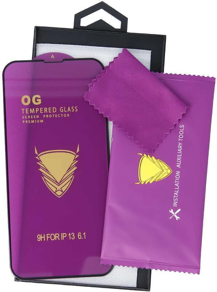 TelForceone grūdintas stiklas OG Premium, skirtas iPhone 15 Plus 6,7 juodos spalvos frame