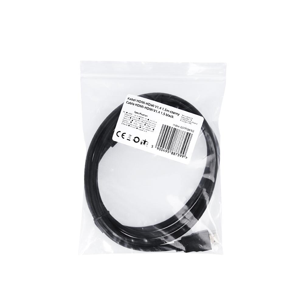 TFO TelForceone HDMI-HDMI kabelis V2.0 1,5 m juodas