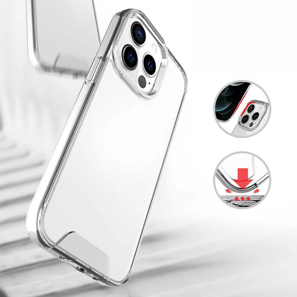 Telforceone Dėklas Crystal telefonui iPhone X XS permatomas