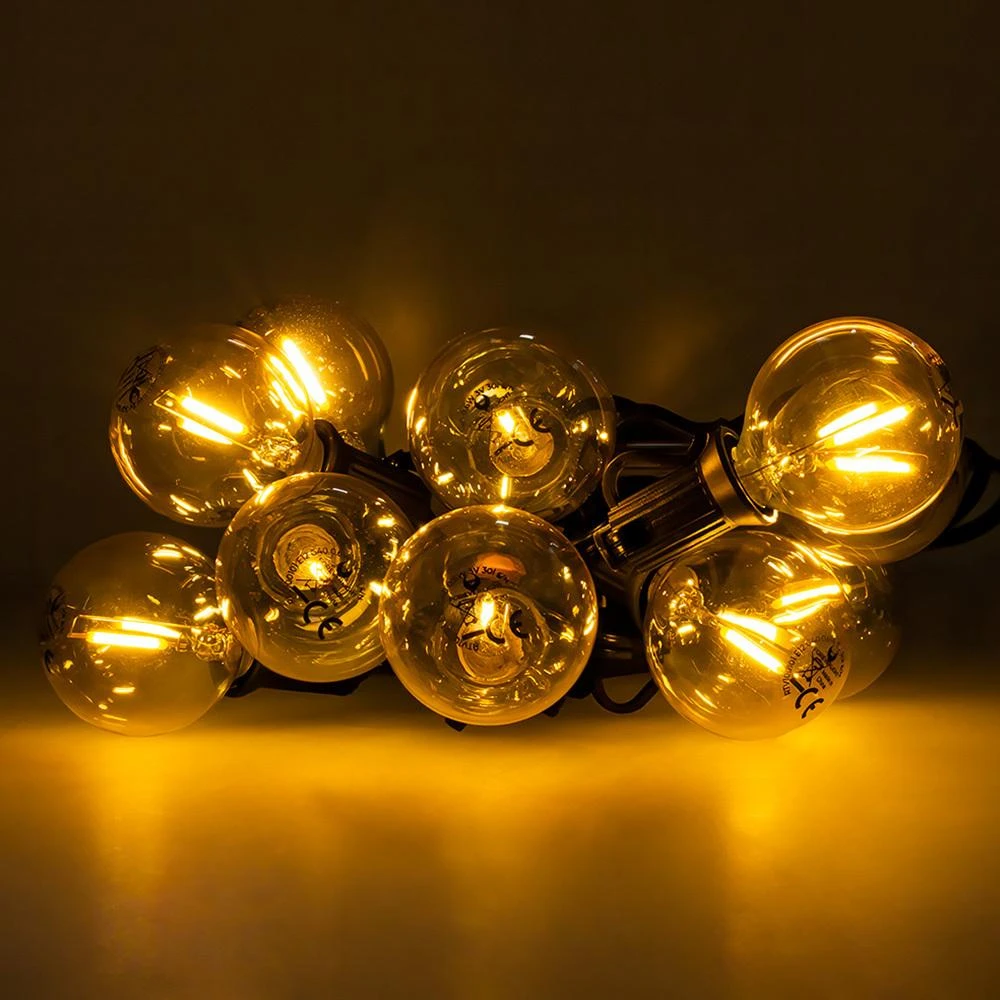 LED lemputė E12 G40 0.5W 3V 24lm auksinis Forever Light 6pcs