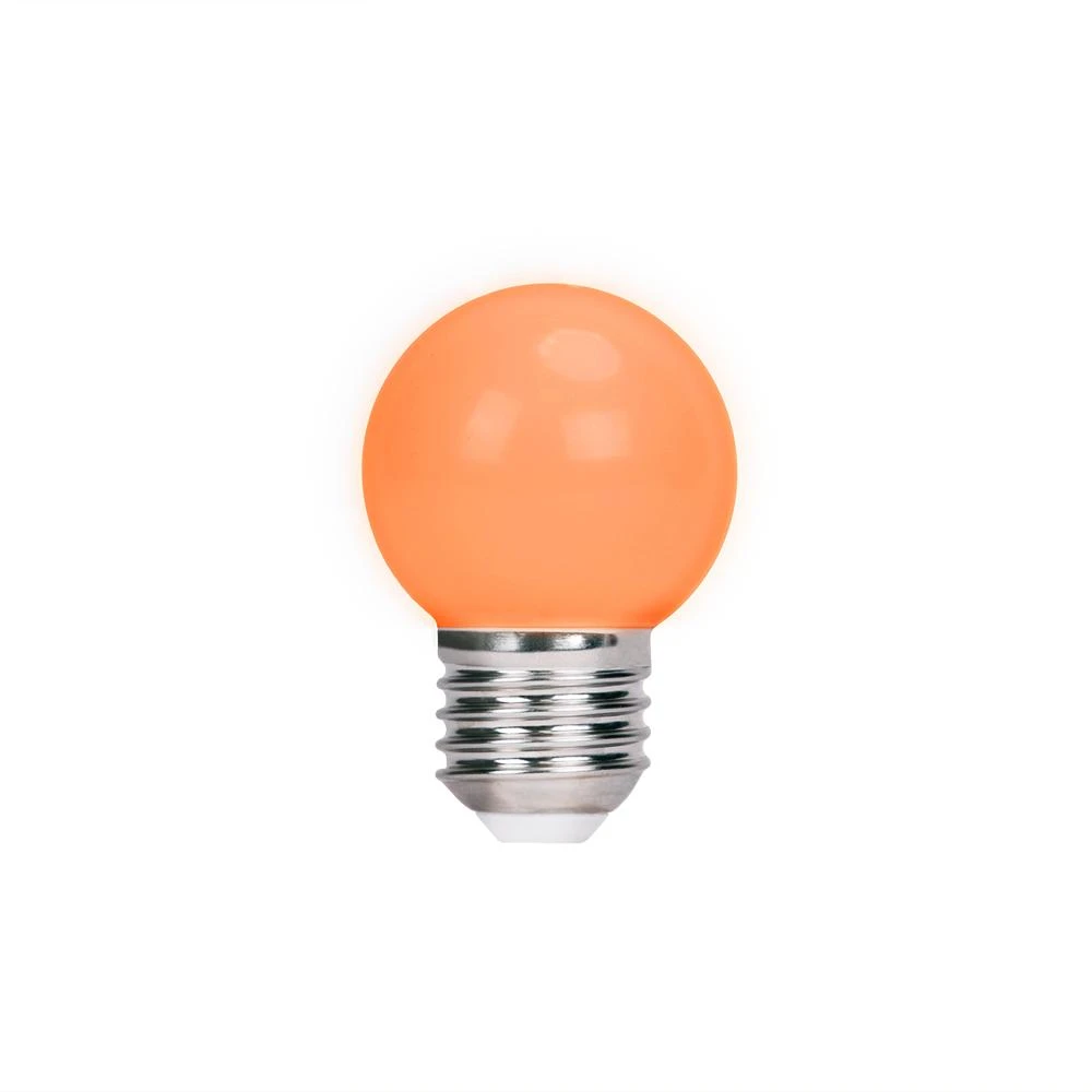 LED lemputė E27 G45 2W 230v oranžinė 5vnt Forever Light