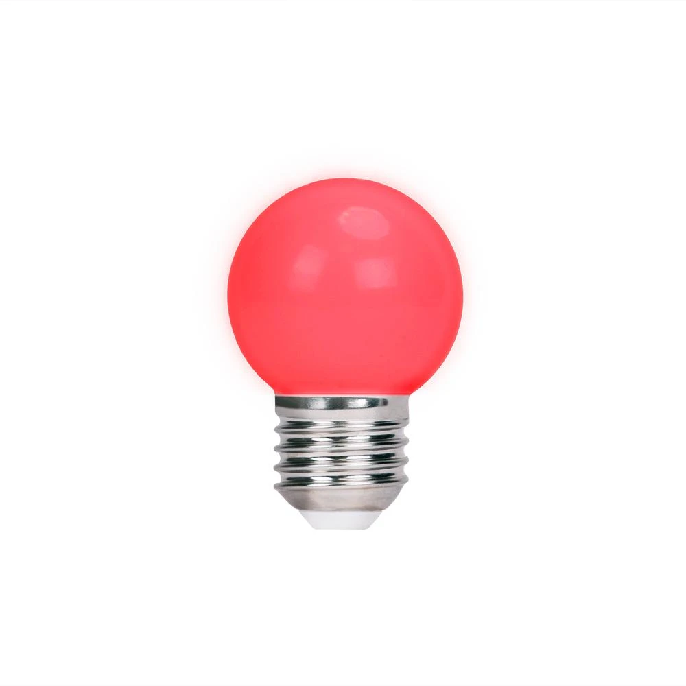 LED lemputė E27 G45 2W 230v raudona 5vnt Forever Light