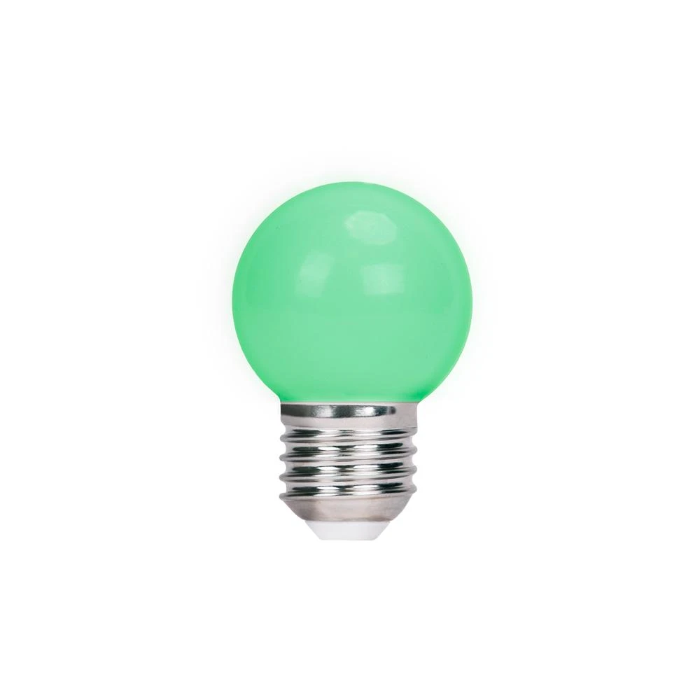 LED lemputė E27 G45 2W 230V žalias 5pcs Forever Light